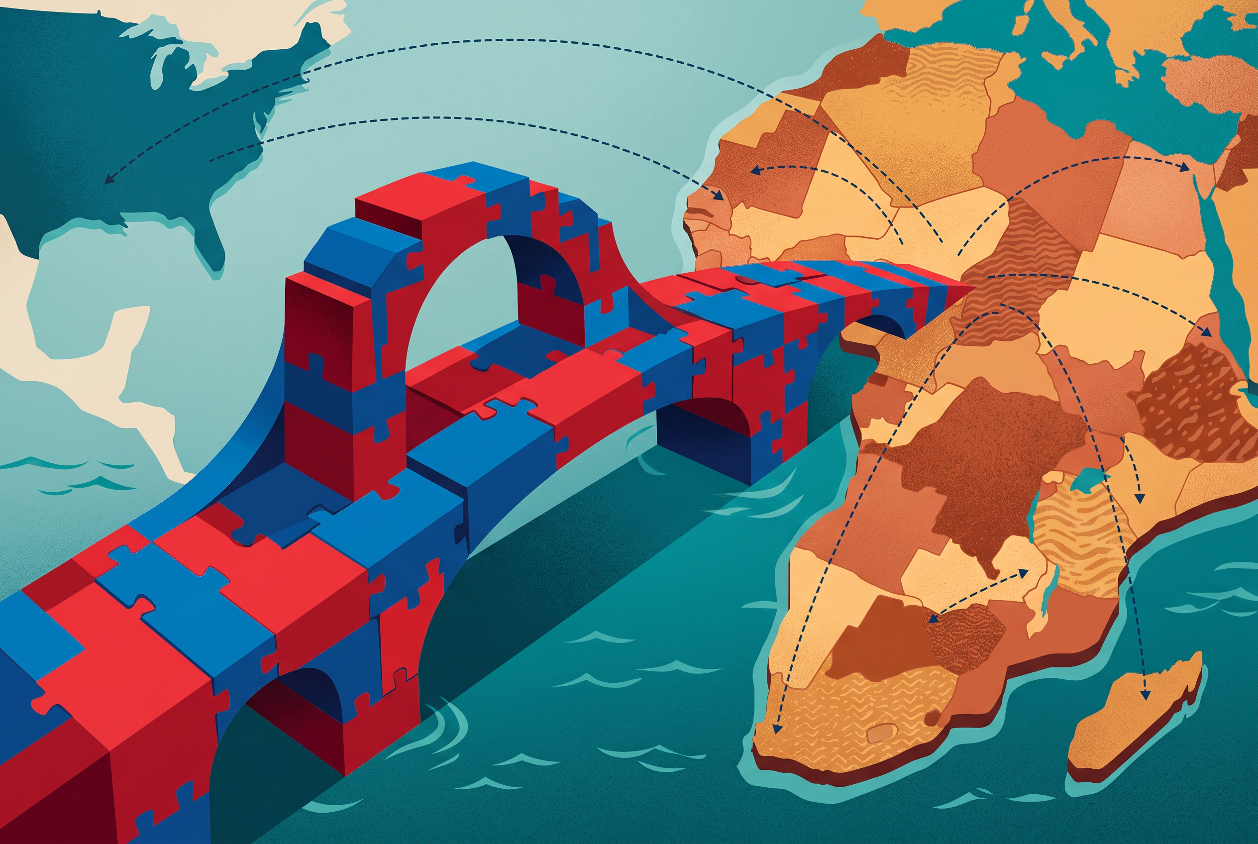 Cargo containers and port infrastructure symbolize the trade relationships supported by an AGOA extension.